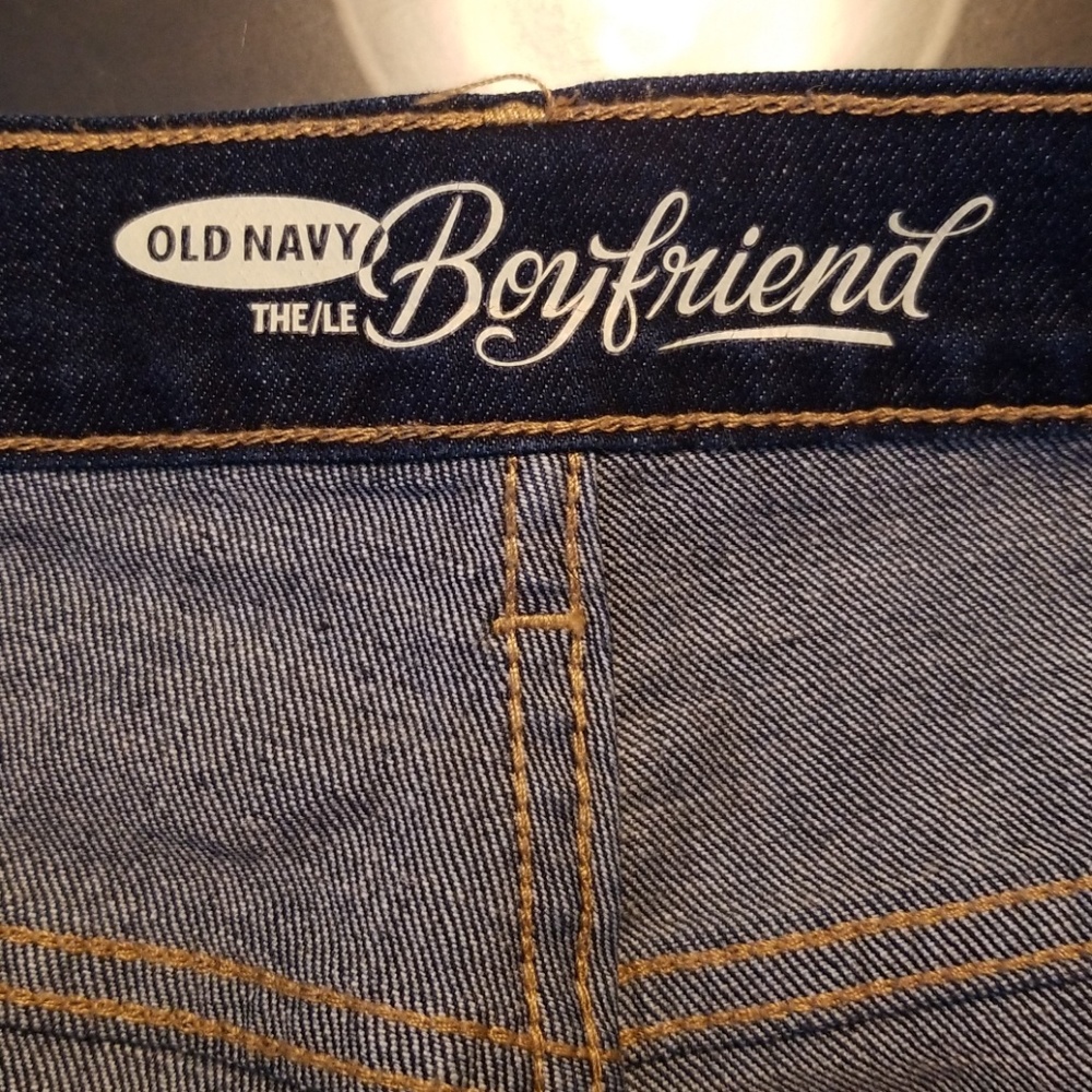 Old Navy byfrnd fit dk blue jean short LIKE NEW